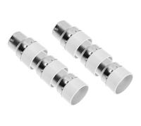 DIKACA 6pcs B22 to E14 Adapter Light Bulb Socket Adapter, Flame-Retardant PC and Copper Lamp Base Converter for Home and Exhibition, White