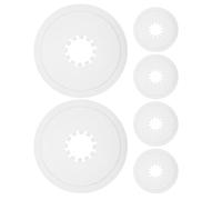 DIKACA 6pcs Bike Flywheel Spoke Guard ABS Plastic Cover 5.31 Inch | Rear Sprocket Fit, Sturdy Protection, Debris and Moisture Resistance, Cycling Adventure Maintenance Use