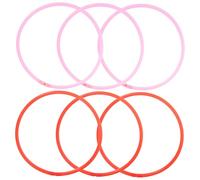 DIKACA 6pcs Floating Fish Feeding Rings Aquarium Plant Holder Tank Circles Reusable Duckweed Isolation for Effortless Feeding and Natural Aquarium Decoration