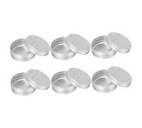 DIKACA 6pcs Small Dog Scent Training Holders Aluminum Nose with Perforated Lids for Canine Odor Detection and Agility Training Tools