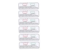 DIKACA 6pcs UV and Uvc Test Card for Measuring Light Intensity UV Detection Card Identifying Features for LED Intensity Reading