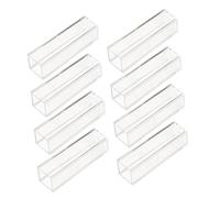 DIKACA 8 pcs Transparent Plastic Cuvettes for Experiment Clear Polystyrene Standard Cuvettes Compatible with Spectrophotometers and Photometers Precise Laboratory Sample Holders