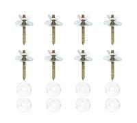 DIKACA 8 Sets Bird Cage Perch Screws with Stainless Steel Fixing Screws Gaskets and Nuts Kit for Bird Stand Perch Accessories and Hamster Springboard Fixing