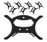 DIKACA 8pcs Large Rope Winder with Handle for Christmas Light Storage, Black Cord Organizer for Home and Office, Cable Holder for Holiday Decorations and Appliance Cords