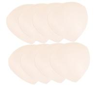 DIKACA 8Pcs Removable Sports Inserts Breathable Sponge Breast Pads for Women Thin Skin-friendly Cushions for Swimwear Bikini Tops Soft Comfortable Padding for Everyday Wear