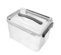 DIKACA Acrylic Camera Lens Storage Box Medium Grey with Sealing Ring - Digital Camera Lens Organizer Protective Display Case for Photography Gear Storage