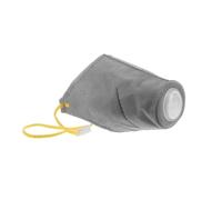 DIKACA Adjustable Soft Dog Muzzle Breathable Dust Barrier Mouth Cover for Small Large Dogs Warm Insulating Mesh for Cold Weather Anti-chewing Barking Biting Protection