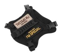 DIKACA Adjustable Tactical Cat Harness and Leash Escape Pet Vest for Walking and Training Padded Black Vest with Secure D-ring for Cats and Small Dogs