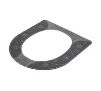DIKACA All Seasons Silicone Toilet Seat Cushion Mat Soft Thickened Anti-Skid Pad for Home and Public Restrooms Comfortable Skin-Friendly Raised Toilet Seat Pad Gray