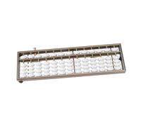 DIKACA Aluminum Alloy Chinese Abacus Counting Beads Educational for Students and Accountants Brain Developing Math Learning Tool Mental Arithmetic Aid