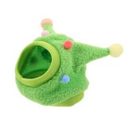 DIKACA Bearded Dragon Hat with Adorable Horns Cute Lizard Cosplay Cap for Pet Photos Soft and Breathable Reptile Headgear with Ball Fun Gecko Costume Accessory for Small Pets