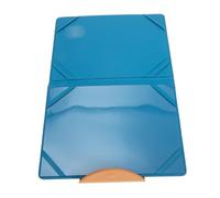 DIKACA Birth Certificate Holder Leather Cover Protective Document Folder for Supplies Stylish Blue Design with Slots for Medical Records and Certificates Gift for Pregnant Women and Moms
