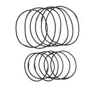 DIKACA Black Elastic Rubber Bands Easy to Use and Replace 12pcs Resistant to Tearing Or Breaking for Microphone Shock Mount Suitable for Studio Use and Mic Types