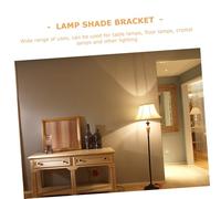 DIKACA Black Lampshade Horn Frame Bracket Lamp Holder for Floor and Table Lamps DIY Lighting Accessory Compatible with Standard Lampshades