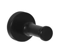 DIKACA Black Space Aluminum Round Wall Mounted Hooks Heavy Duty Coat Hat Towel Hanger for Bathroom Bedroom Office Multifunctional Rust-Resistant Door Mounted Accessories