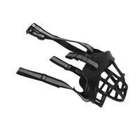 DIKACA Breathable Mesh Dog Muzzle Adjustable Anti-barking Mask Small Muzzle for Dogs Reflective Strap for Secure Fit Suitable for Small to Breeds