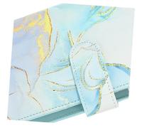 DIKACA Budget Notebook Binder with Marble PU Cover Loose-leaf Planner for Money Management Receipt Storage and Budget Organizer Practical Financial Notepad for Personal Planning