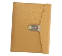 DIKACA Business Notepad with Combination Lock PU Leather Password Journal for Office and School Lightweight Blank Writing Diary Secure Note Taking gift for for for for for for for Friends and Family