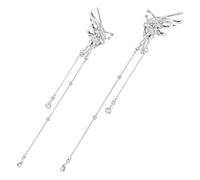 DIKACA Butterfly Ear Bone Clip Earrings Non-piercing Dangle Chain Ear Cuff for Women Stylish Lightweight Jewelry Gift for Birthday Christmas Valentine Day
