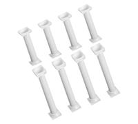 DIKACA Cake Pillars White 8pcs for Roman Column Tiered Cakes