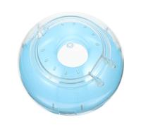 DIKACA Candy Color Hamster Bath Container with Tunnel for Bathing Creative Space Capsule Design in White Practical Pet Bath Box for Hamster Cage Enrichment and Play