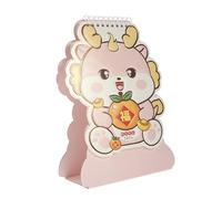 DIKACA Cartoon Desk Calendar Monthly Standing Desktop Office Planner Home Supply Cute Creative Material for Management and Daily Notes
