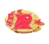 DIKACA Chinese Flag Lapel Pin Retro Metal Badge Brooch Patriotic Shirt Accessory for Clothes Scarf Bag Hat Classic National with Vintage Craftsmanship and Cultural Symbolism