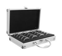 DIKACA Compact Organizer with Holders for Collectors Frame Display Box for Medal Badge and Storage Space-Saving Protective Case for Collections