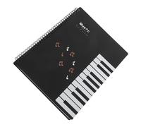 DIKACA Concert Sheet Music Folder for Piano Guitar Violin Material Flip Binder with Double Sided Pages Portable Music File Holder for Musicians and Bands