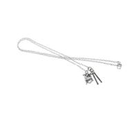 DIKACA Creative Rock Drum Set Necklace for Men Stylish Musical Instrument Pendant for Drummers Music Lovers Party Performance Daily Wear Accessory
