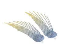 DIKACA Crystal Dangle Drop Earrings Long Rhinestone Tassel Tennis Chain Earrings for Women and Wedding Party Prom Vintage Chandelier Statement Jewelry