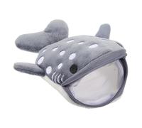 DIKACA Cute Cartoon Shark Plush Coin Purse for Women Small Portable Zipper Wallet for Change Keys and Small Essentials Adorable Storage Bag with Playful Design Travel Accessory