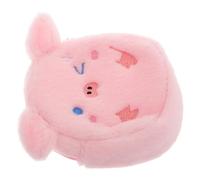 DIKACA Cute Pig Shaped Plush Coin Purse Small Zipper Wallet Multifunctional Earphone Pouch Sturdy Soft Plush Animal Design for Pig Lovers