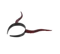 DIKACA Devil Horns Headband for Women Halloween Cosplay Hair Hoop with Realistic Gothic Witch Horns Plastic Sorceress Headpiece for Party Dress Up Suitable for Adults and Holiday