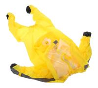 DIKACA Dog Raincoat with Hood and Full Coverage Legs Reflective Dog Rain Jacket for Bad Weather Lightweight Reusable Puppy Poncho for Comfortable Dry Wear