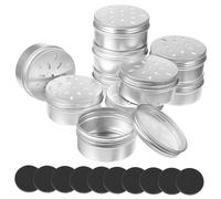 DIKACA Dog Scent Training Tins with Soft Magnetic Dots Aluminium Nose Work Containers for Pet Agility and Smell Training Compact Portable Cases for Dogs and Puppies