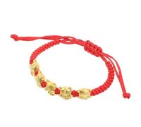 DIKACA Dragon Braided Bracelet for Women Zodiac Luck Charm Rope String Jewelry Five Blessings Dragon Design Wristband