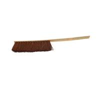 DIKACA Durable Bamboo Horse Grooming Brush with Soft Palm Fibre Bristles for Gentle Deep Cleaning of Body Legs Face Lightweight Skin Friendly Stable Care Tool for Horses