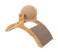 DIKACA Durable Sisal Cat Scratcher Ferris Wheel with Interactive Ball for Indoor Cats and Kittens Vertical Climbing Frame for Active Play and Self Entertainment Reduces Destructive