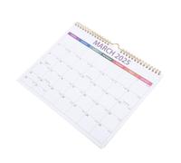 DIKACA English Hanging Wall Calendar Daily Planner with Coil Binding Minimalist Floral Design Large Writing Space for Home Office Organization and Yearly Scheduling
