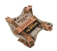 DIKACA Escape Tactical Cat Harness Vest Adjustable Padded Outdoor Walking Pet Training Vest with Metal D-ring for Secure Leash Attachment and Active Cats