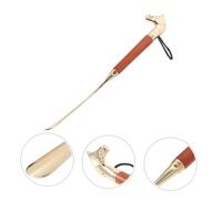 DIKACA Extra Long Shoe Horn with Brass Horse Head Handle Portable Shoe Helper for Men Women Smooth Edges for Easy Wearing Suitable for Boots Sandals Travel Friendly
