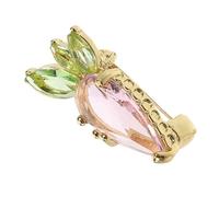 DIKACA Fashionable Carrot Brooch Pin for Women Zinc Alloy Lapel Pin for Clothes Wardrobe Malfunction Prevention Stylish Accessory for Jackets Shawls Backpacks