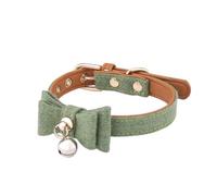 DIKACA Felt Bow Tie Pet Bell Collar for Cats and Dogs Cloth Kitten Neck Ring with Stylish Bell Random Color Cute Accessory for Pets and Photo Props Random Color