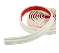 DIKACA Flexible Peel and Stick Trim Molding, Self-Adhesive Wall Border Roll 5M Cream White, Soft Material Resistant to Deformation, Suitable for Bedroom and Hallway Decoration