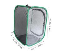 DIKACA Foldable Insect Net Box Green Edged Plant Incubator Cage Translucent Bug Shelter for Butterfly Rearing and Nature Exploration Stable Square Mesh Enclosure for Garden Use