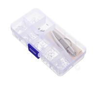 DIKACA Glasses Repair Kit with 60pcs Screws and 30 Pairs Replacement Nose Pads, Eyeglasses Repair Tools Set for Frame Maintenance and Nose Pad Replacement