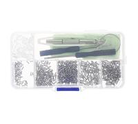 DIKACA Glasses Repair Kit with Assorted Screws Nose Pads Screwdriver Set for Eyeglass Frame Maintenance Anti-Slip Components Portable Eyewear Fixing Tools for Broken Loose Random Color