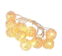 DIKACA Golden Hollow Diamond Shape Battery Operated String Lights 1.5M 10 LED Beads Decorative Warm Gold Lamps for Bedroom and Party
