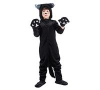 DIKACA Halloween Black Cat Cosplay Costume Xl Breathable Soft Material Lightweight Design Realistic Cartoon Style for Halloween Parties and Role Playing